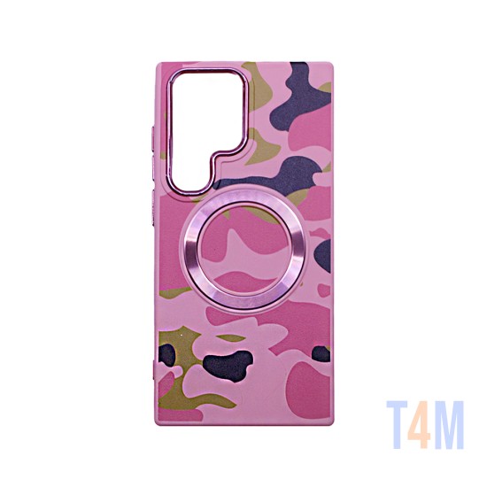 Funda Magnética de Diseño para Samsung Galaxy S23 Ultra Rosa